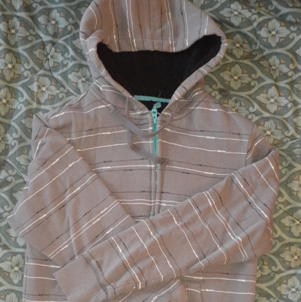 Young Men Zip Up Fleece Lined Hoodie